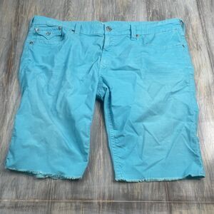 True Religion Ricky Cut Off Shorts